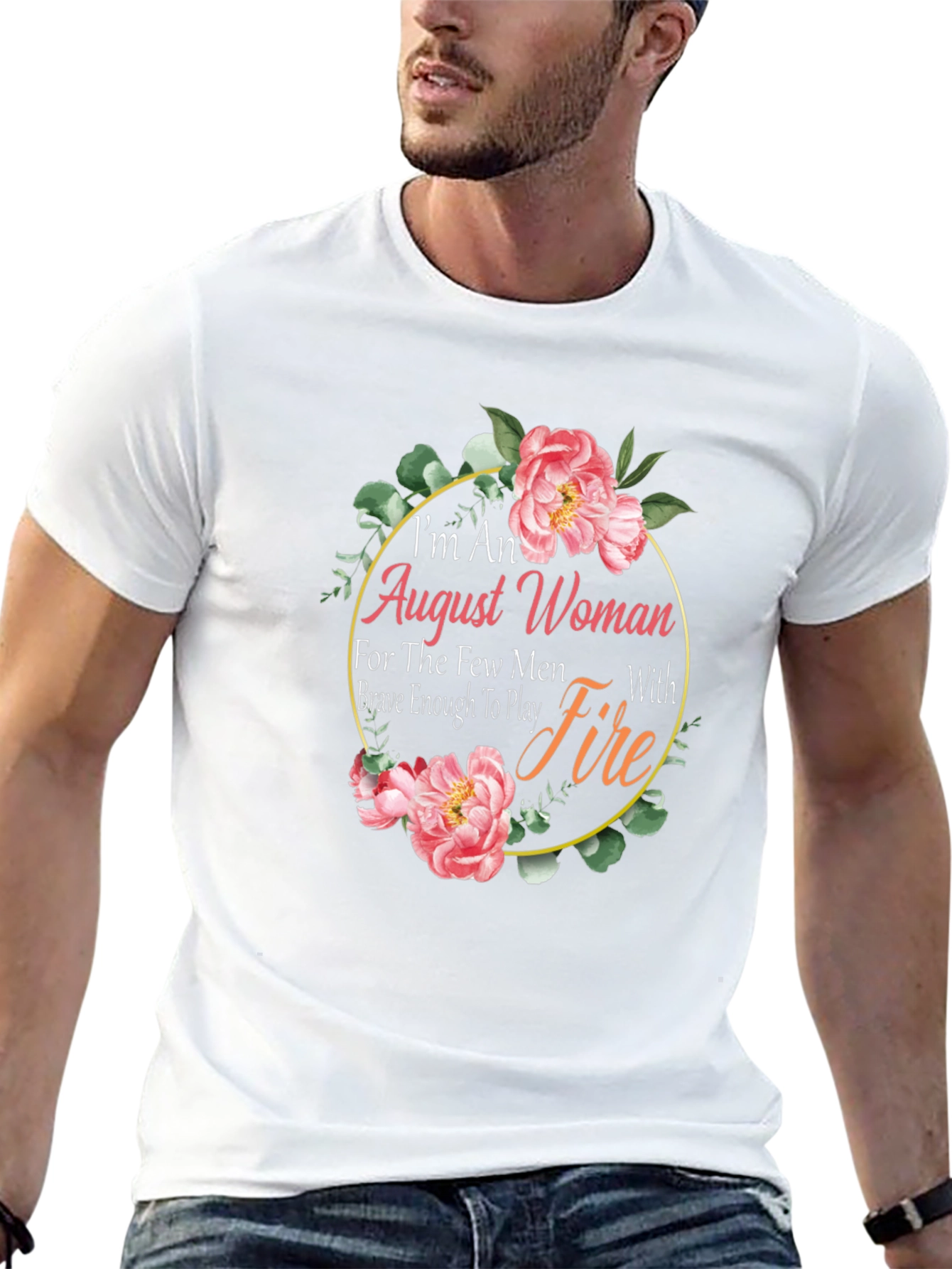 August Woman Floral Graphic T-Shirt