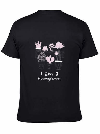 Homegrower Cactus Graphic Tee - Black Unisex T-Shirt