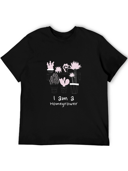 Homegrower Cactus Graphic Tee - Black Unisex T-Shirt