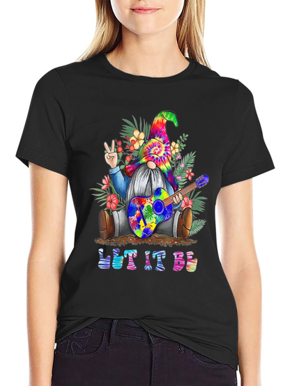 Let It Be Gnome T-Shirt - Peace & Music