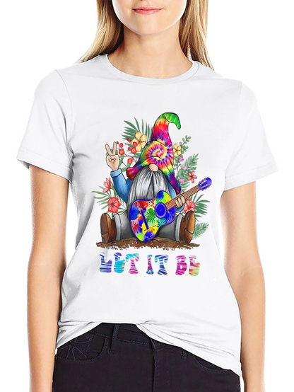 Let It Be Gnome T-Shirt - Peace & Music