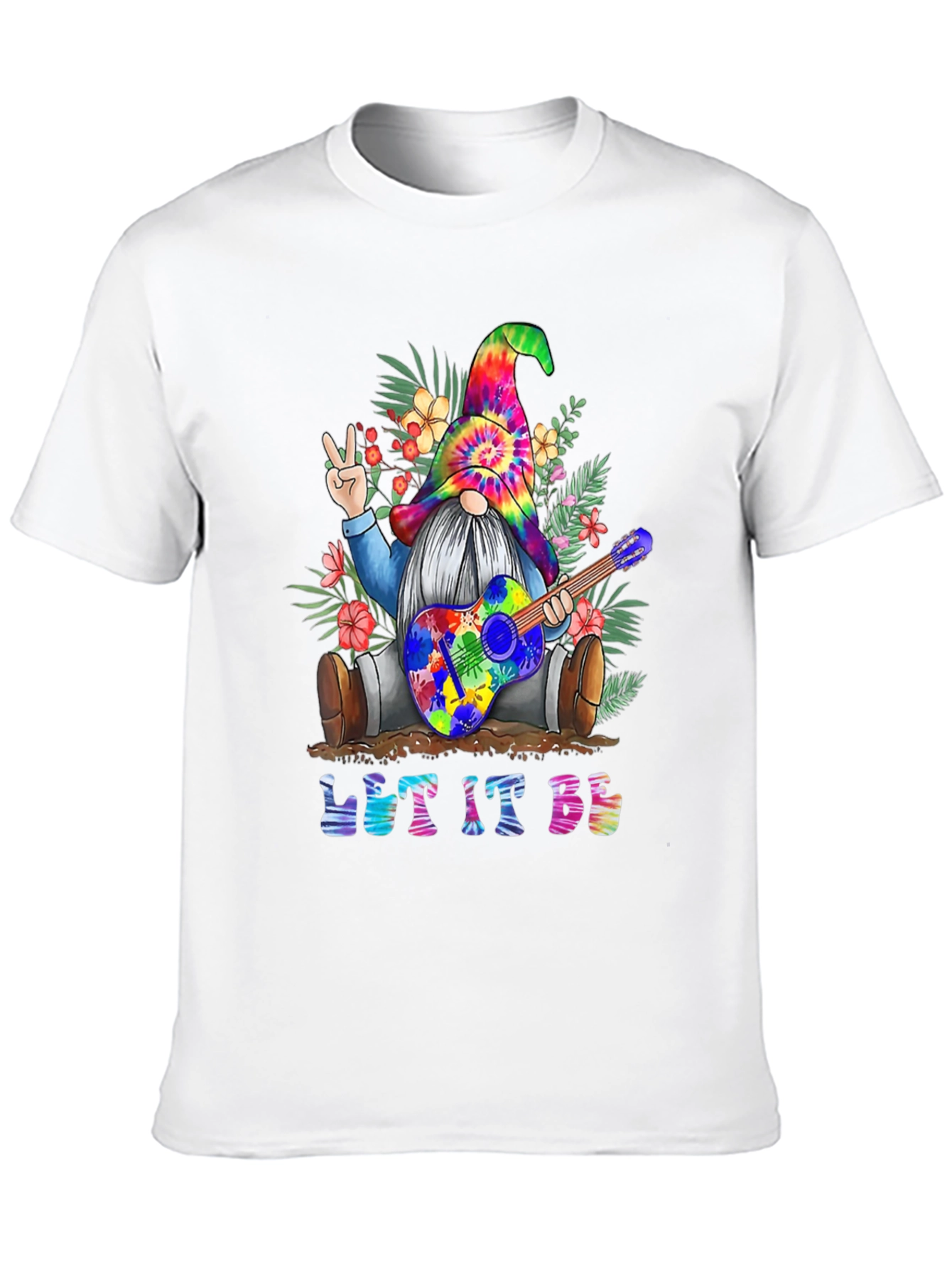 Let It Be Gnome T-Shirt - Peace & Music