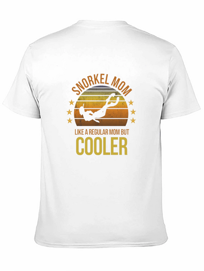 Snorkel Mom Black T-Shirt - Diver Design