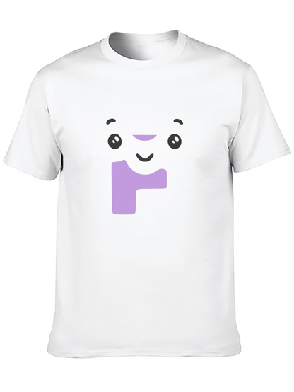 Funny Face Graphic Tee - Soft Black Cotton T-Shirt