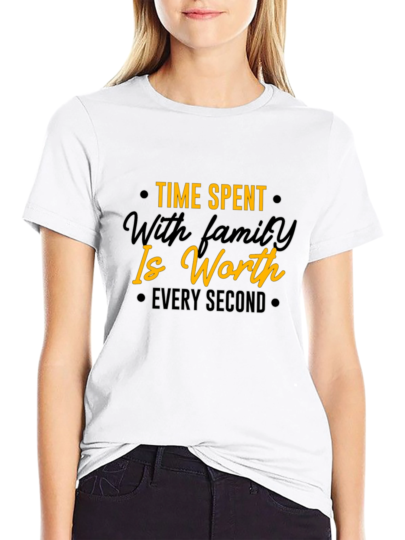 Family Time Value Black T-Shirt