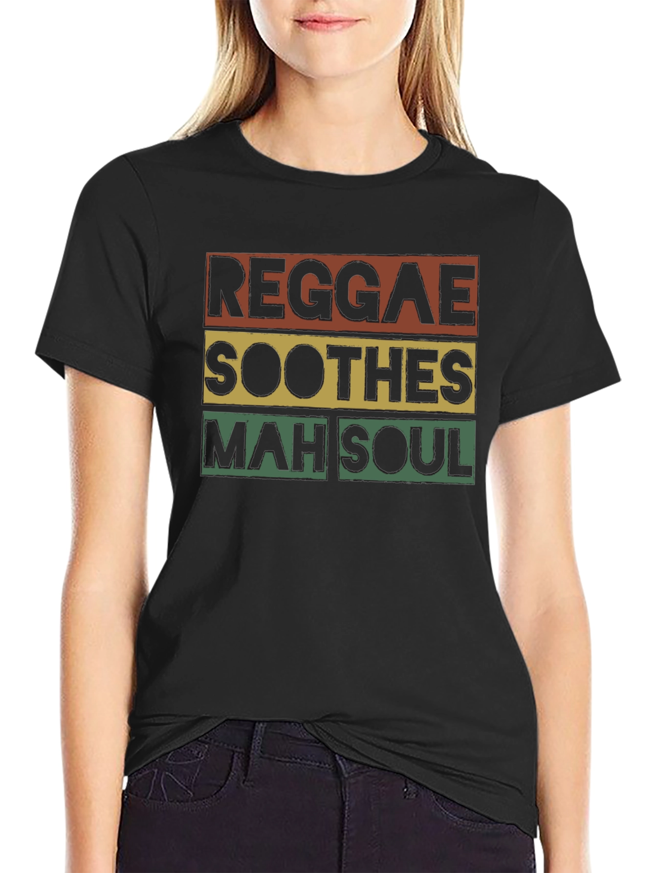 Reggae Soothes Soul T-Shirt - Black Graphic Tee