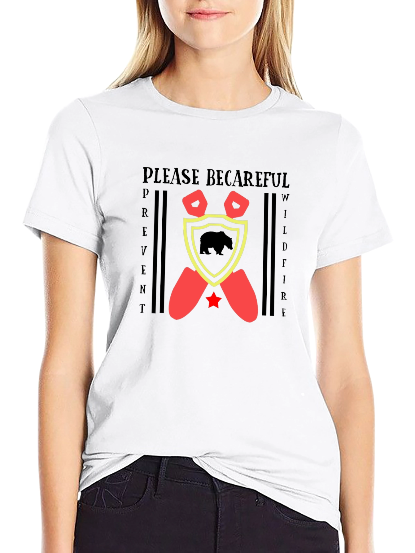 Please Becareful T-Shirt Wildfire Prevention Tee