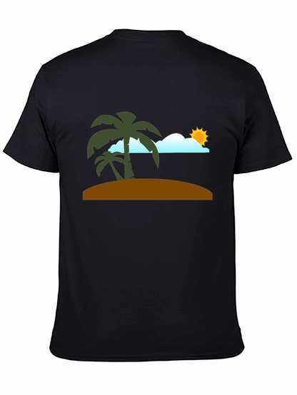 Tropical Beach Graphic T-Shirt - Vacation Vibes