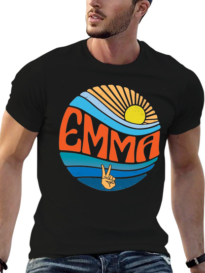 Retro Emma T-Shirt - Groovy Personalized Tee