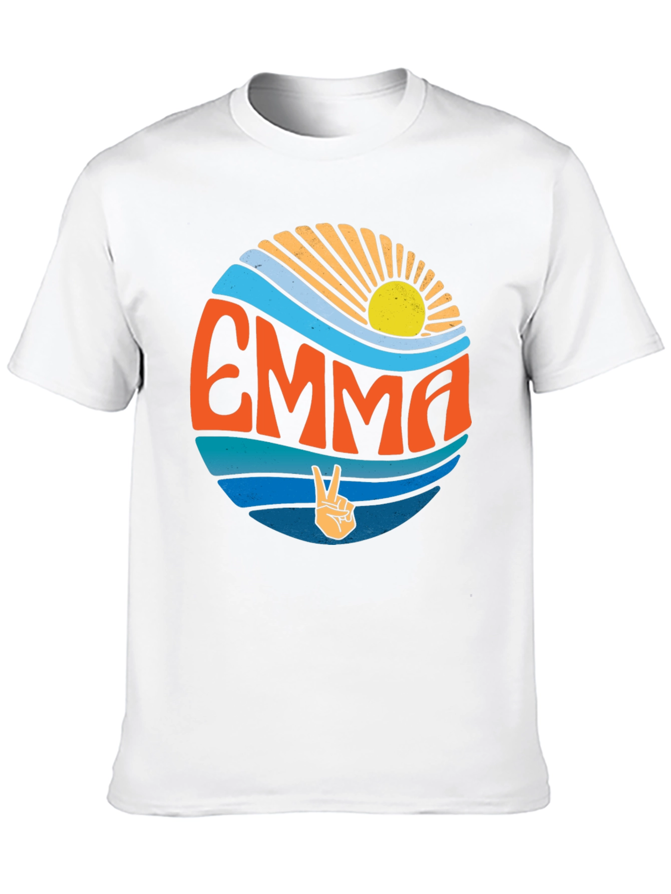 Retro Emma T-Shirt - Groovy Personalized Tee