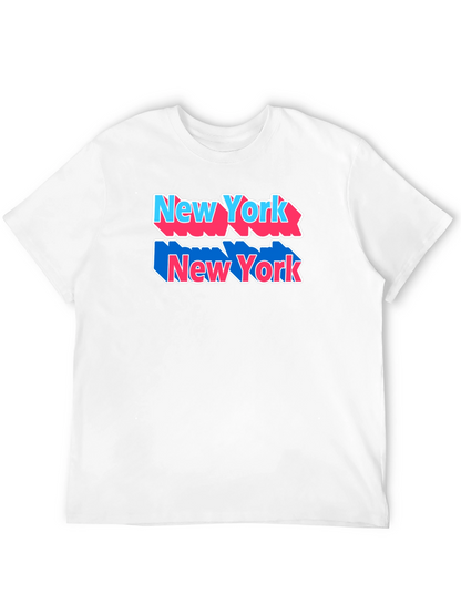 New York Graphic Tee Black Cotton Shirt