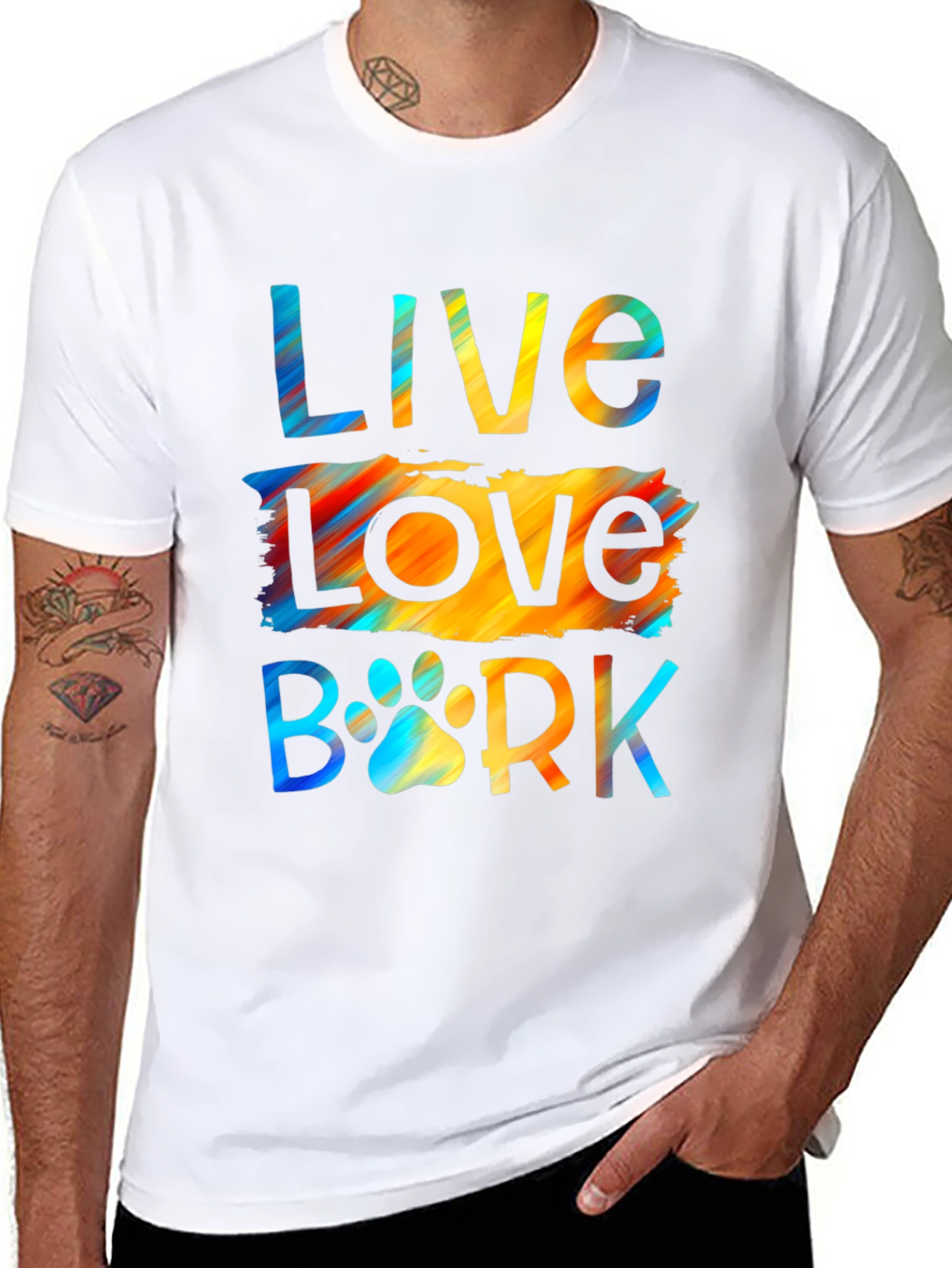 Live Love Bark T-Shirt | Dog Lover Tee