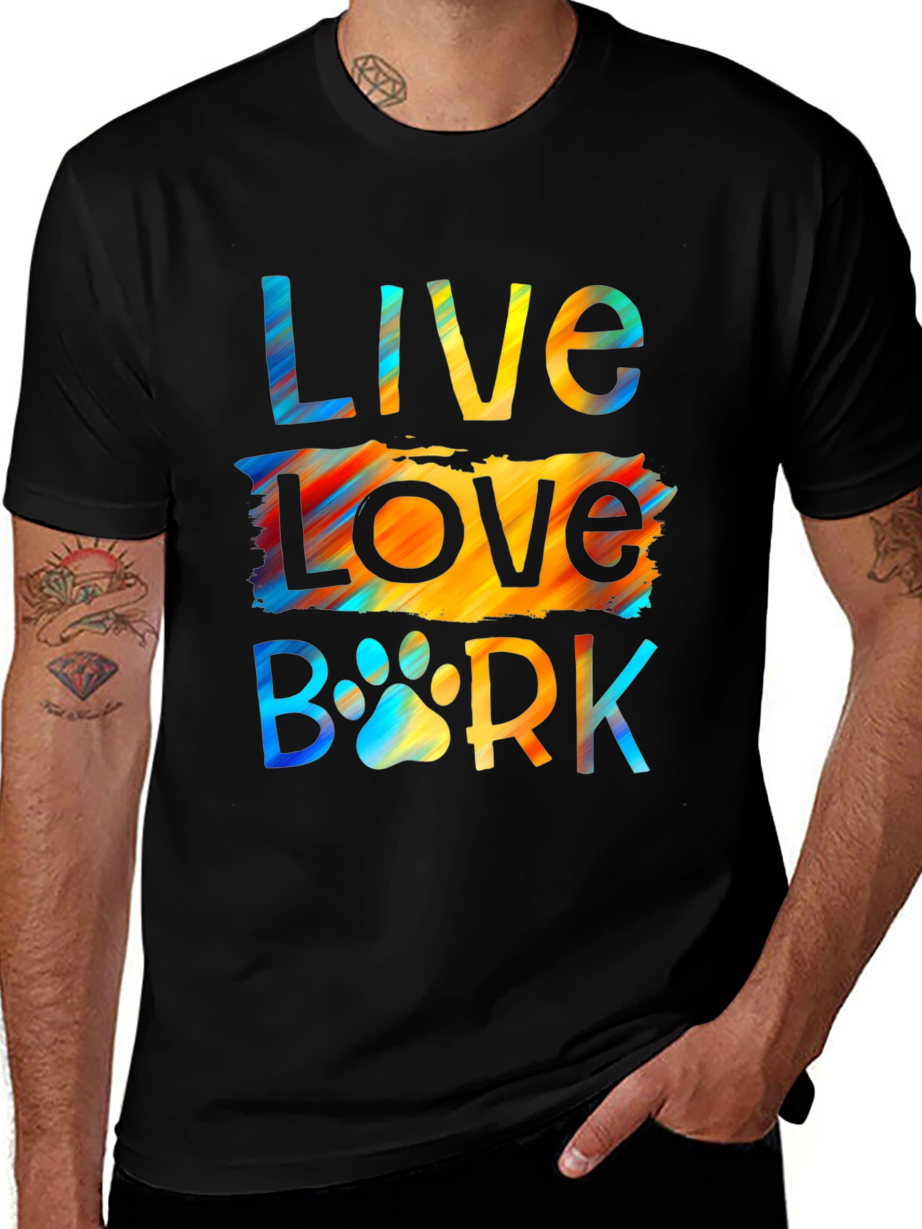 Live Love Bark T-Shirt | Dog Lover Tee