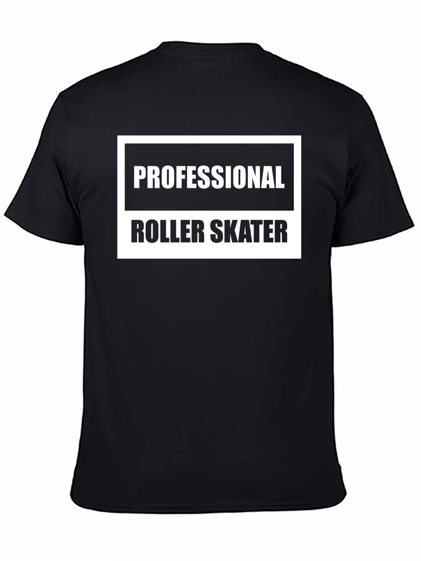 Professional Roller Skater Black Graphic Tee