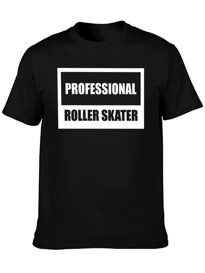 Professional Roller Skater Black Graphic Tee