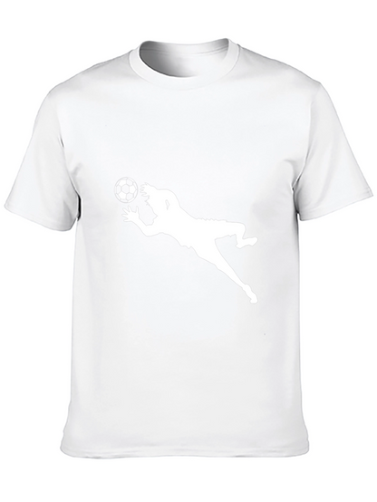 Soccer Goalie Dive Black T-Shirt