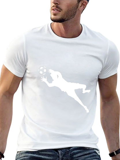 Soccer Goalie Dive Black T-Shirt