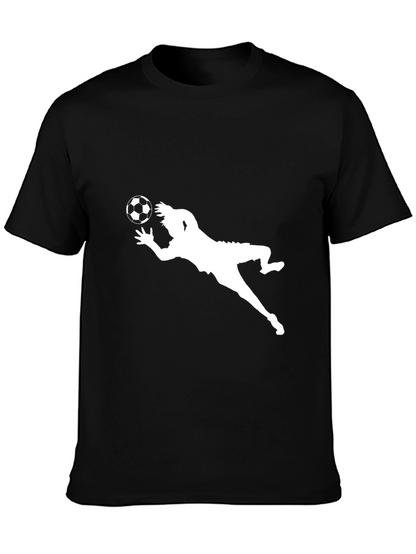 Soccer Goalie Dive Black T-Shirt