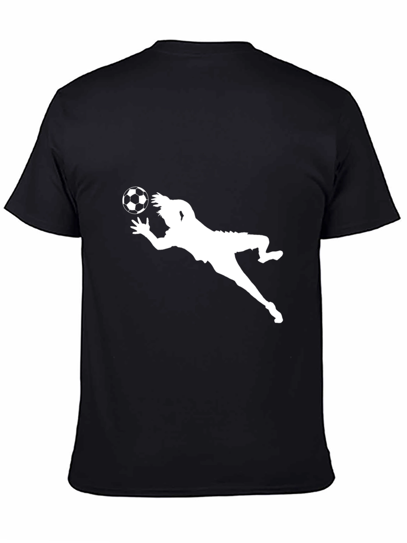 Soccer Goalie Dive Black T-Shirt