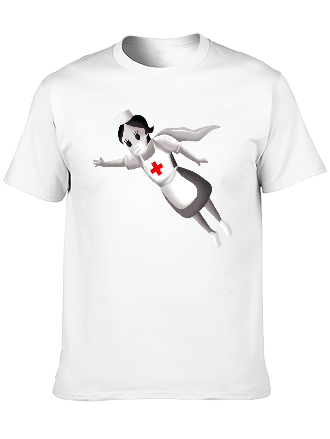 Hero Nurse T-Shirt - Black Crew Neck
