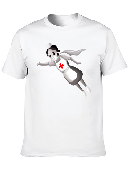 Hero Nurse T-Shirt - Black Crew Neck