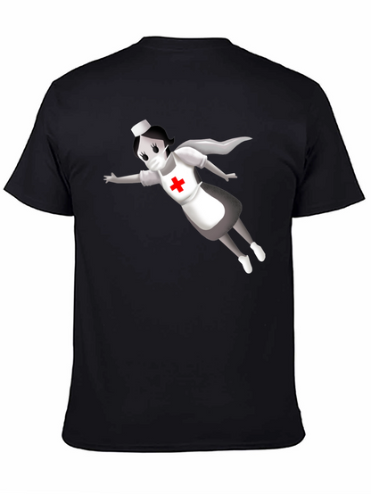 Hero Nurse T-Shirt - Black Crew Neck