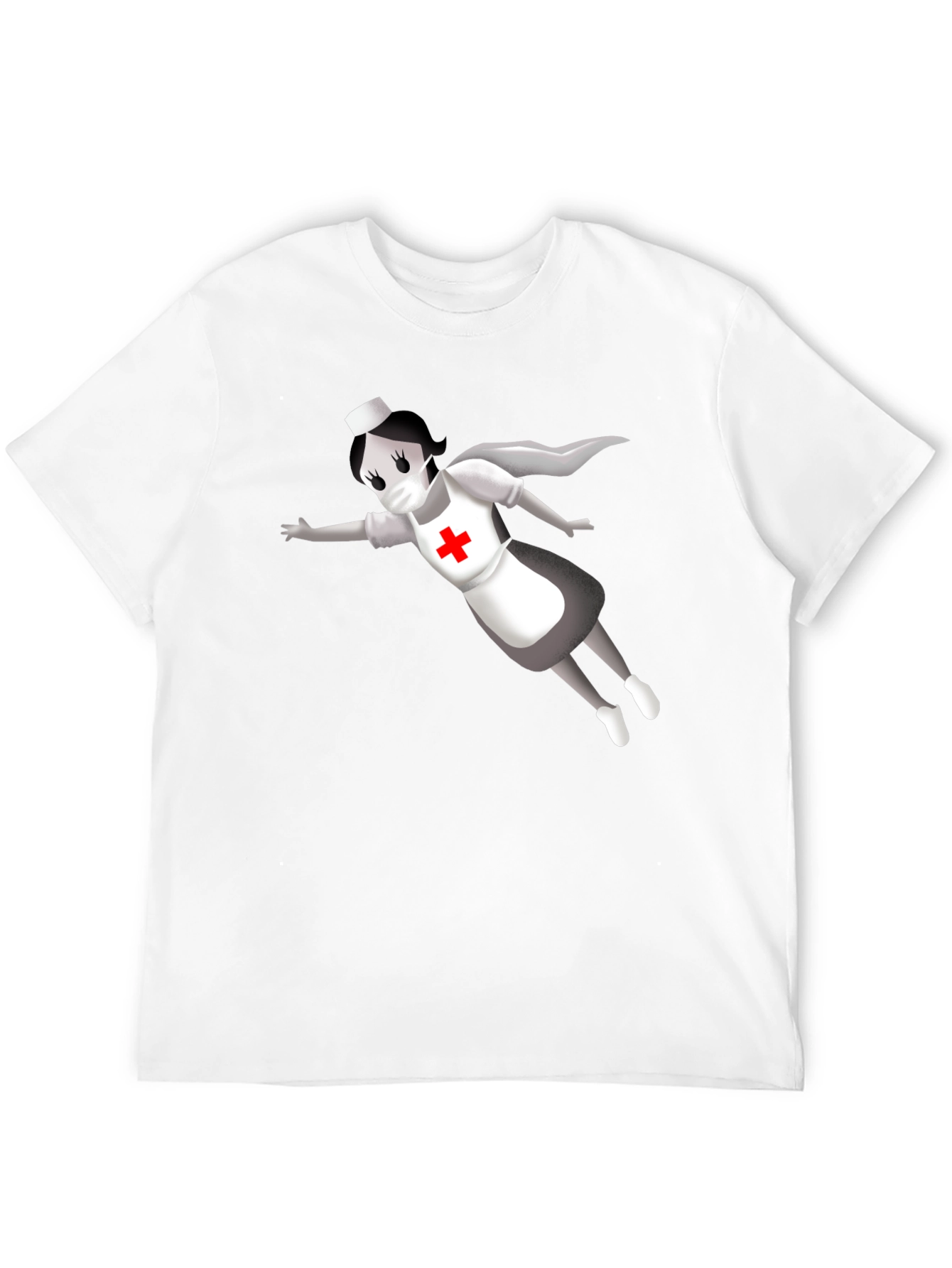 Hero Nurse T-Shirt - Black Crew Neck