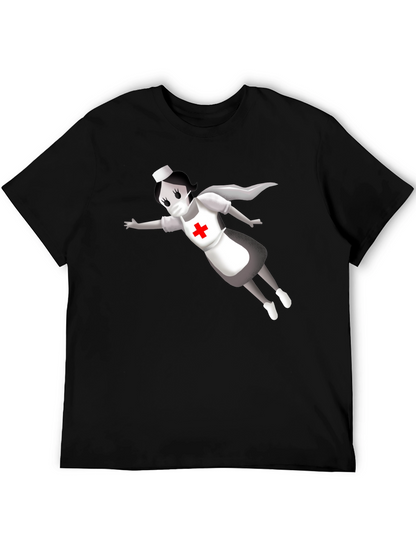 Hero Nurse T-Shirt - Black Crew Neck