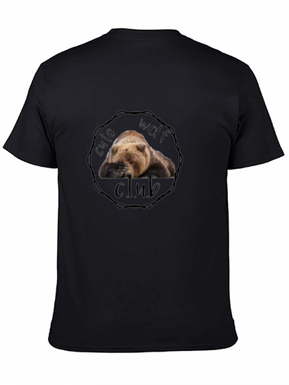 Cute Wolf Club Black T-Shirt