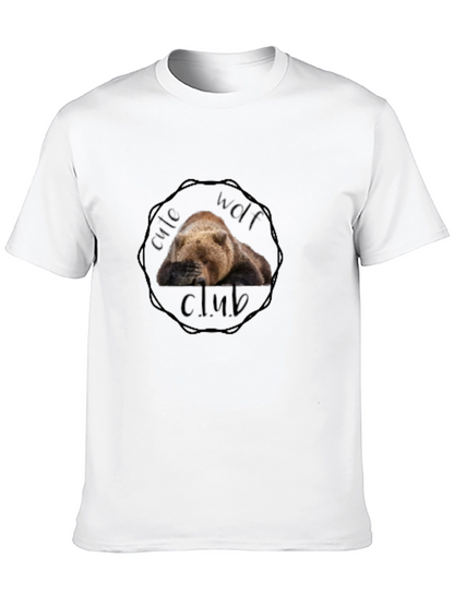 Cute Wolf Club Black T-Shirt