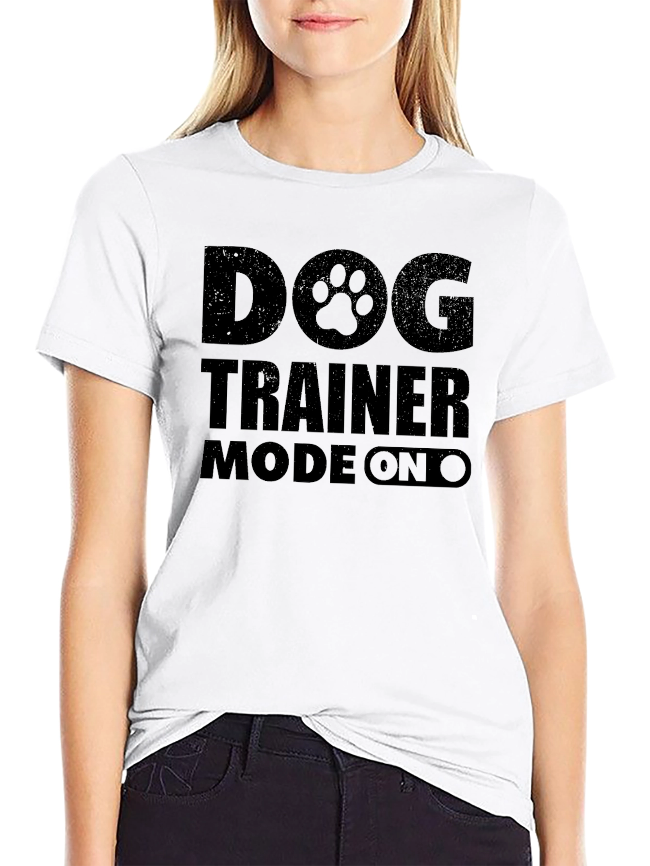 Dog Trainer Mode On T-Shirt - Black