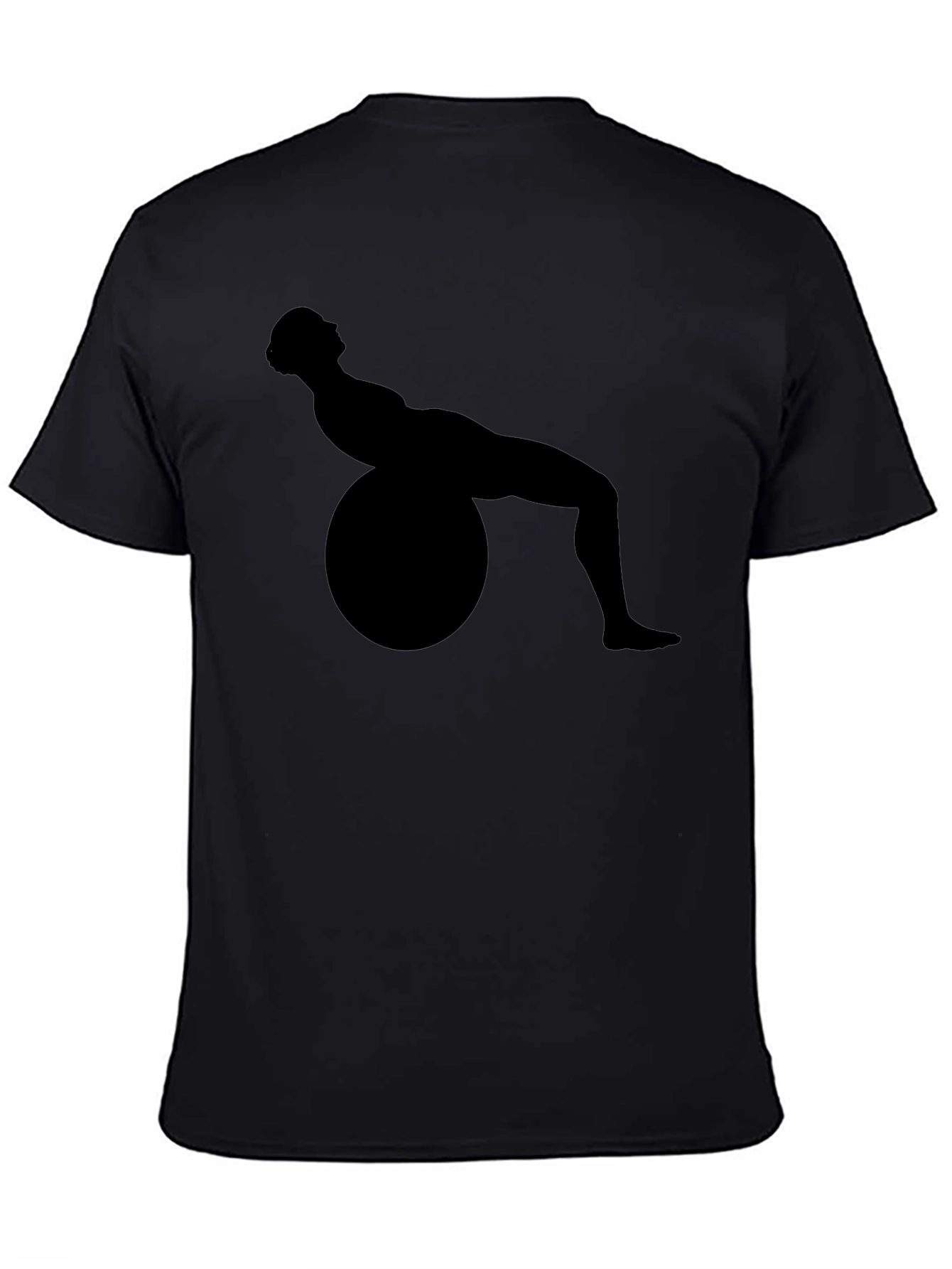 Yoga Ball Exercise Silhouette Tee - Fitness Inspired