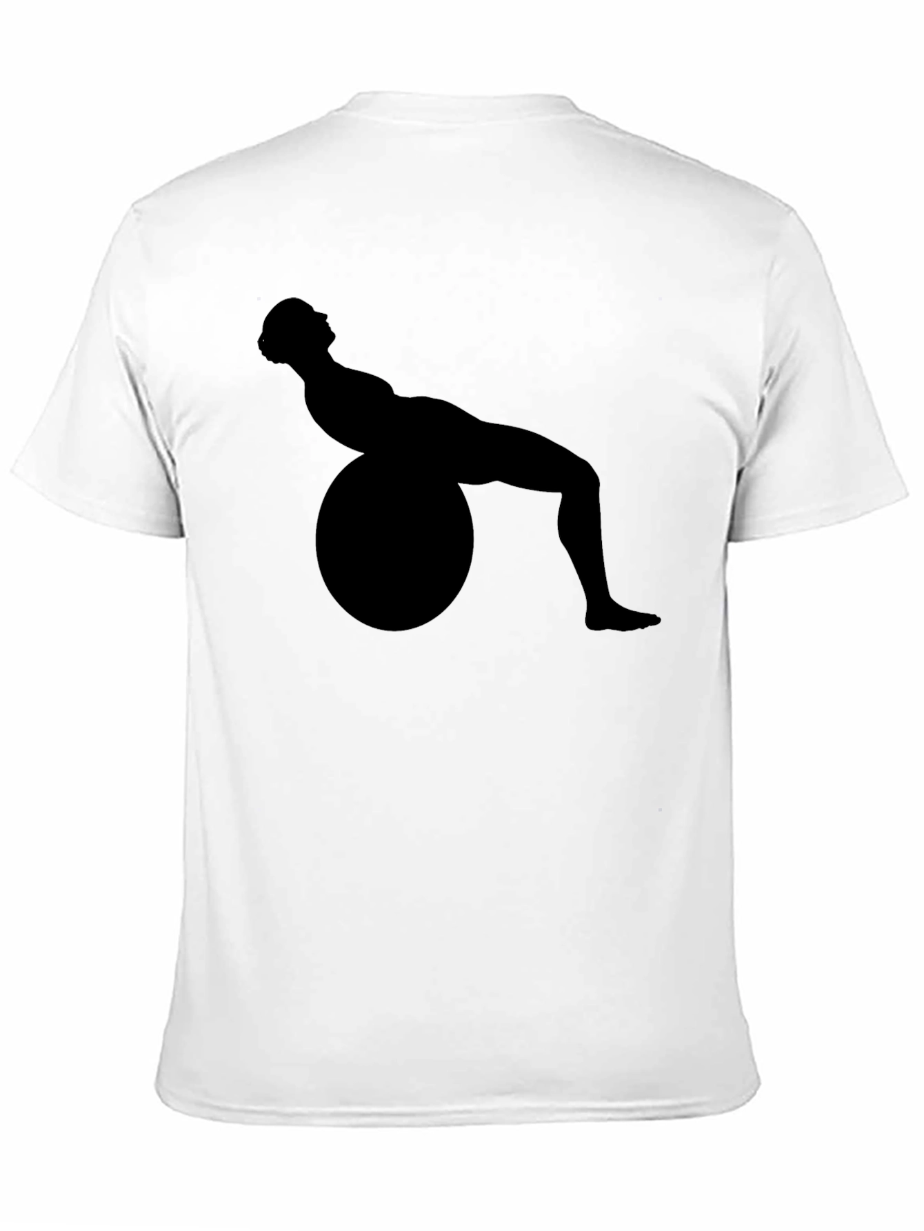 Yoga Ball Exercise Silhouette Tee - Fitness Inspired