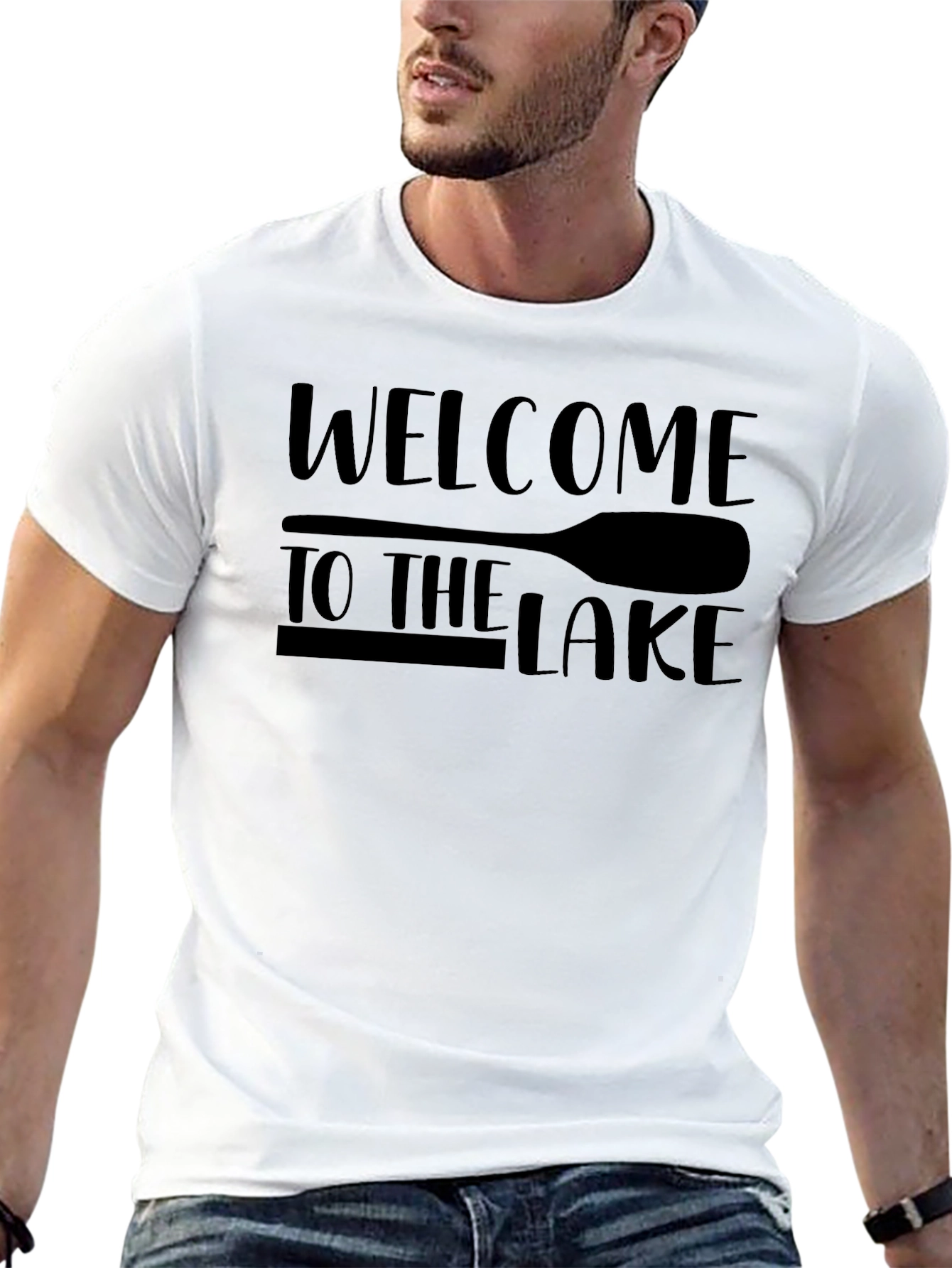 Welcome to the Lake Graphic Tee - Black