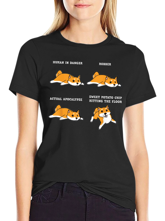 Funny Doge Shiba Inu T-Shirt Sweet Potato Chip Meme Tee