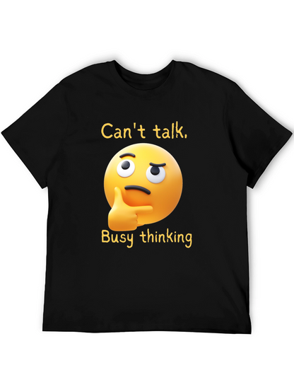 Thinking Emoji T-Shirt: Funny Clever Casual Wear