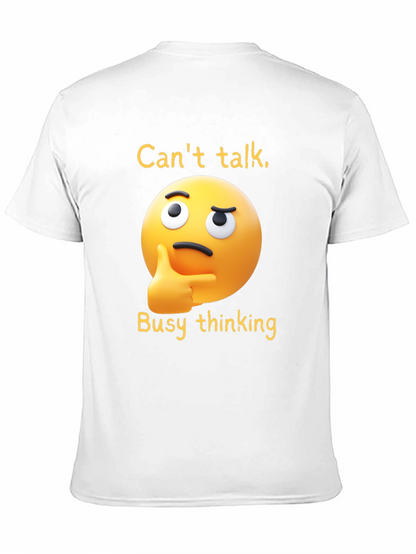 Thinking Emoji T-Shirt: Funny Clever Casual Wear