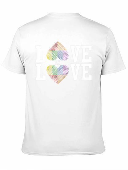Love Is Love LGBTQ Rainbow Heart T-Shirt