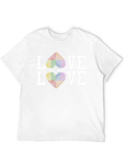 Love Is Love LGBTQ Rainbow Heart T-Shirt