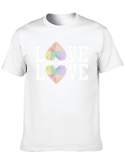 Love Is Love LGBTQ Rainbow Heart T-Shirt