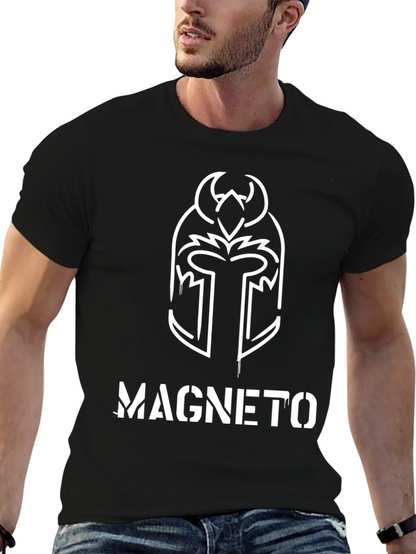 Magneto Helmet Graphic T-Shirt - Classic Comic Style