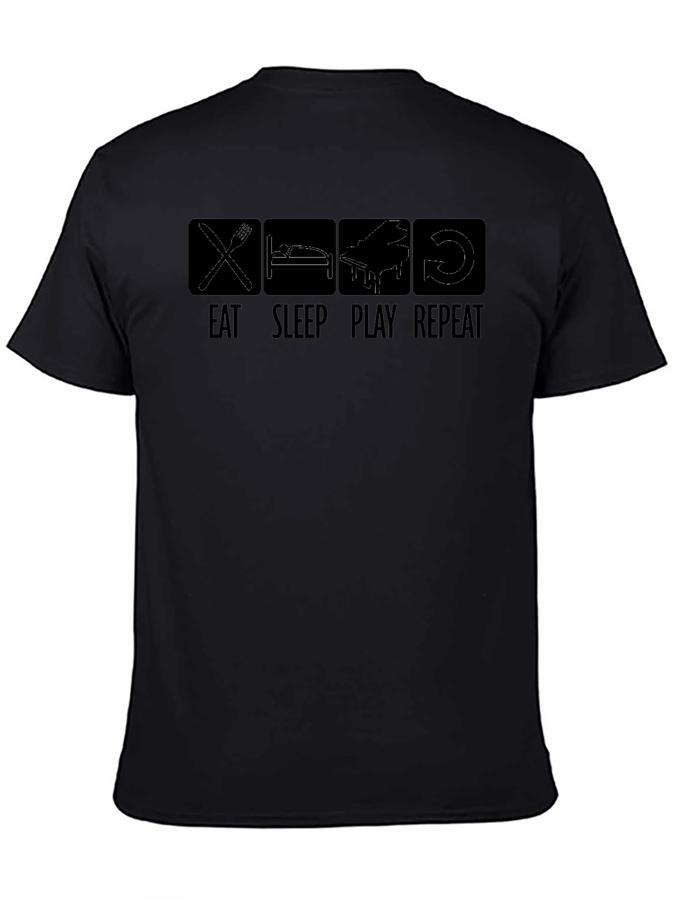 Eat Sleep Play Repeat T-Shirt - Musician Tee