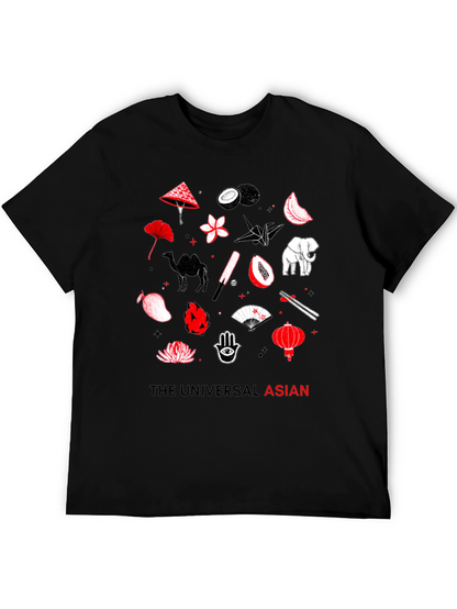 The Universal Asian Graphic Tee - Black Cotton