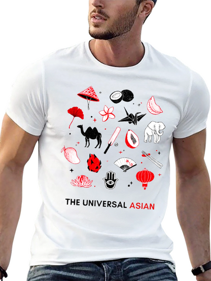 The Universal Asian Graphic Tee - Black Cotton