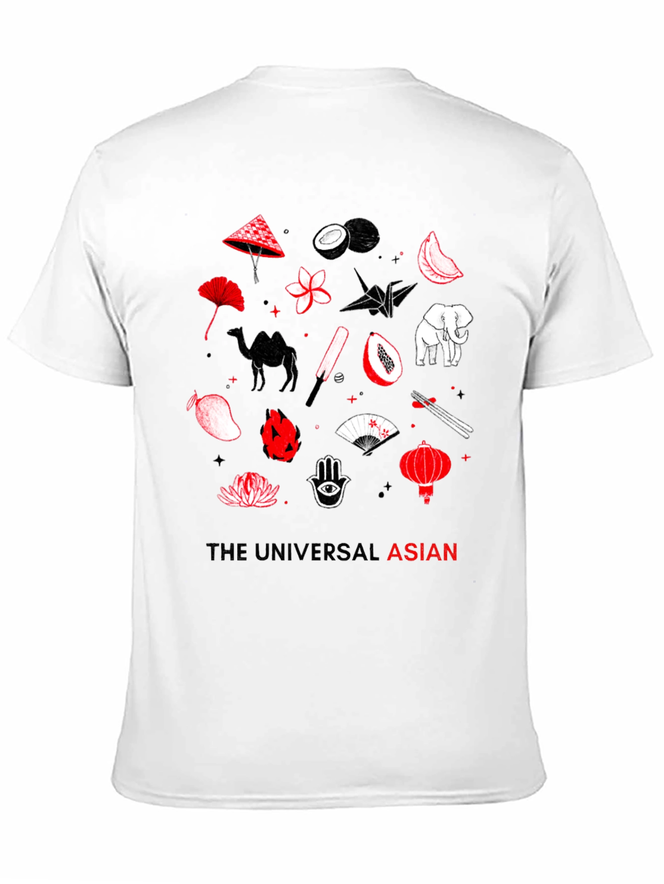 The Universal Asian Graphic Tee - Black Cotton