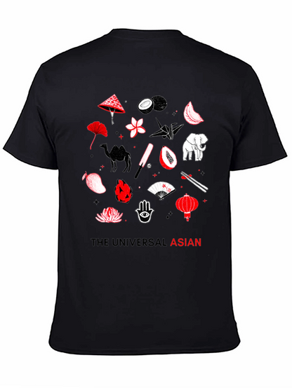 The Universal Asian Graphic Tee - Black Cotton