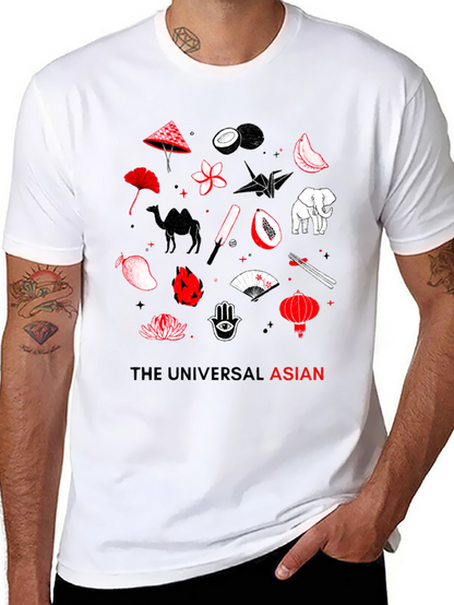 The Universal Asian Graphic Tee - Black Cotton