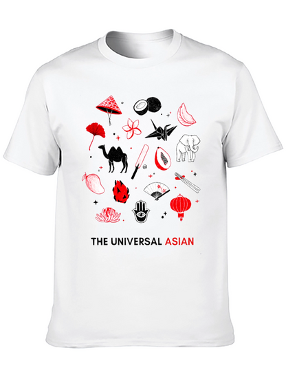 The Universal Asian Graphic Tee - Black Cotton