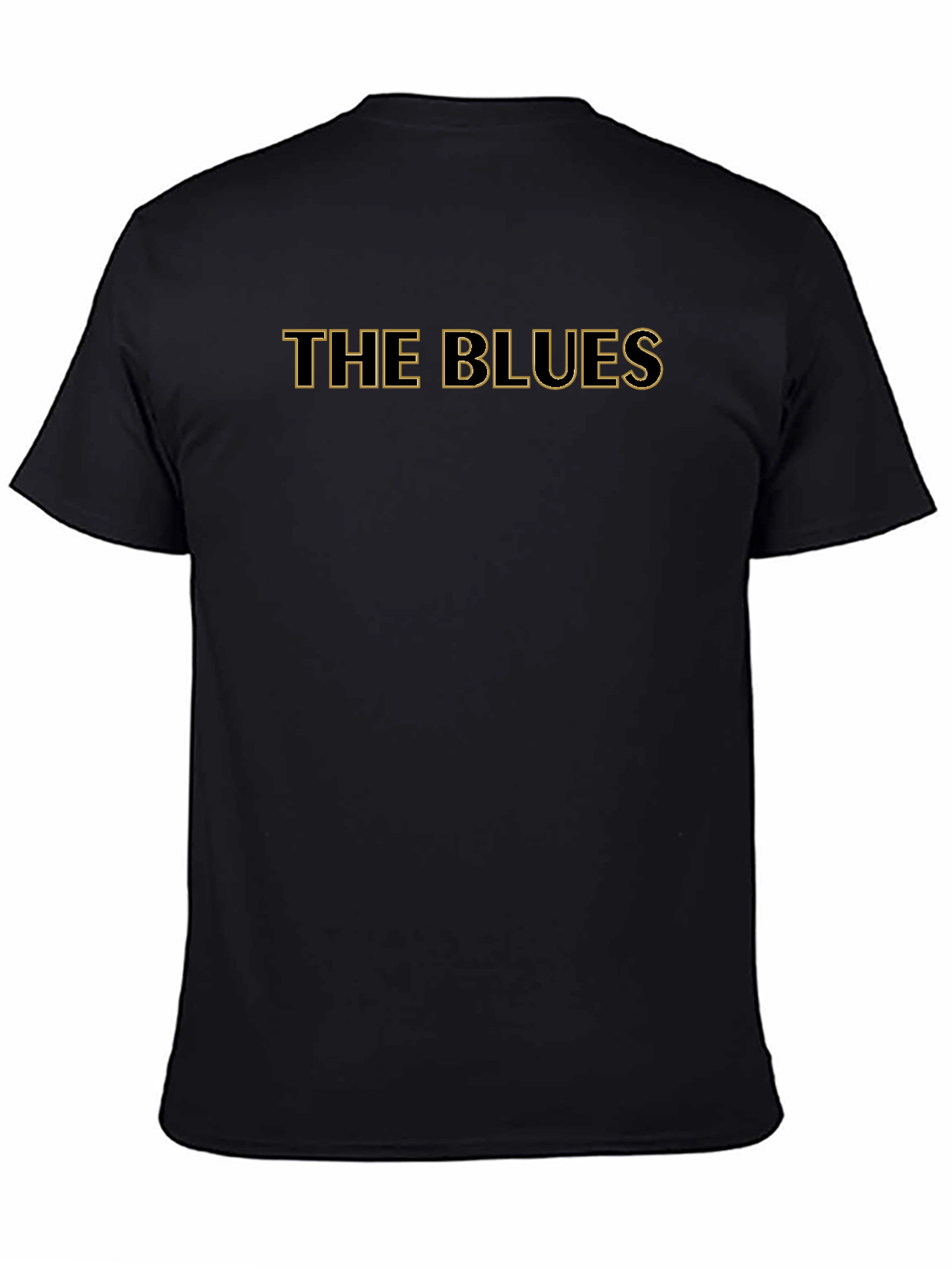 The Blues Graphic Tee - Classic Black Cotton T-Shirt