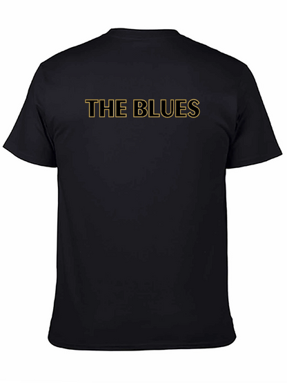 The Blues Graphic Tee - Classic Black Cotton T-Shirt